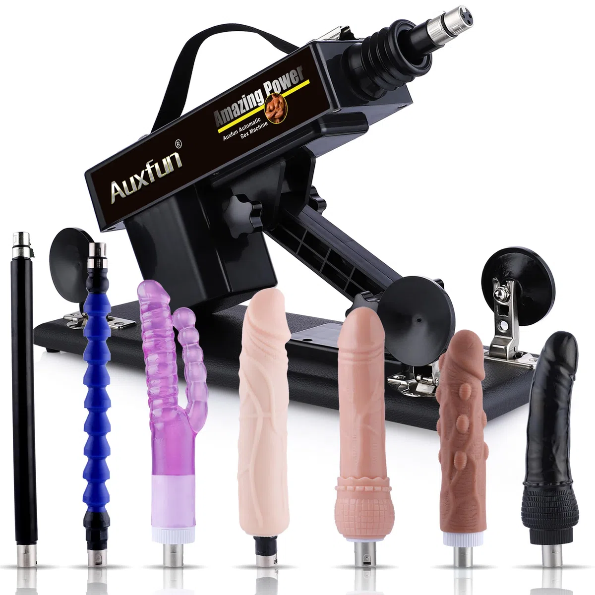 Máquina sexual para mujeres y hombres, máquina de follar con 7 accesorios 3XLR, máquina sexual con consoladores, máquina del amor para ambos juntos, juguetes eróticos para pareja sexuales