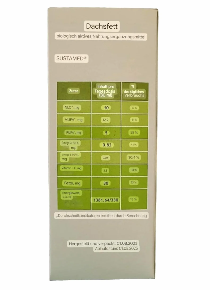 Grasa de Tejón y Marmota 100 ml
