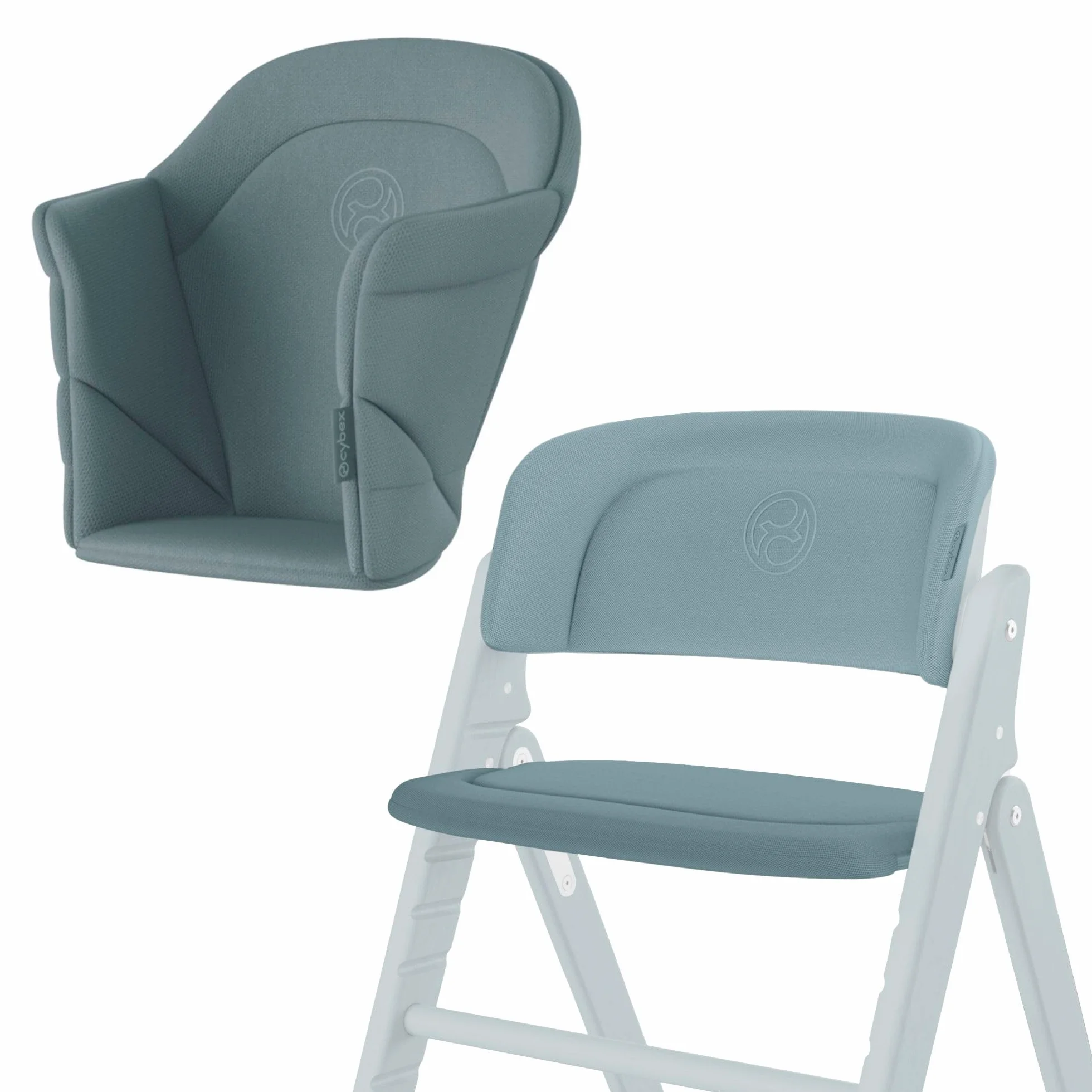 CYBEX Click & Fold Funda Cómoda Stone Blue para Set Bebé y Trona