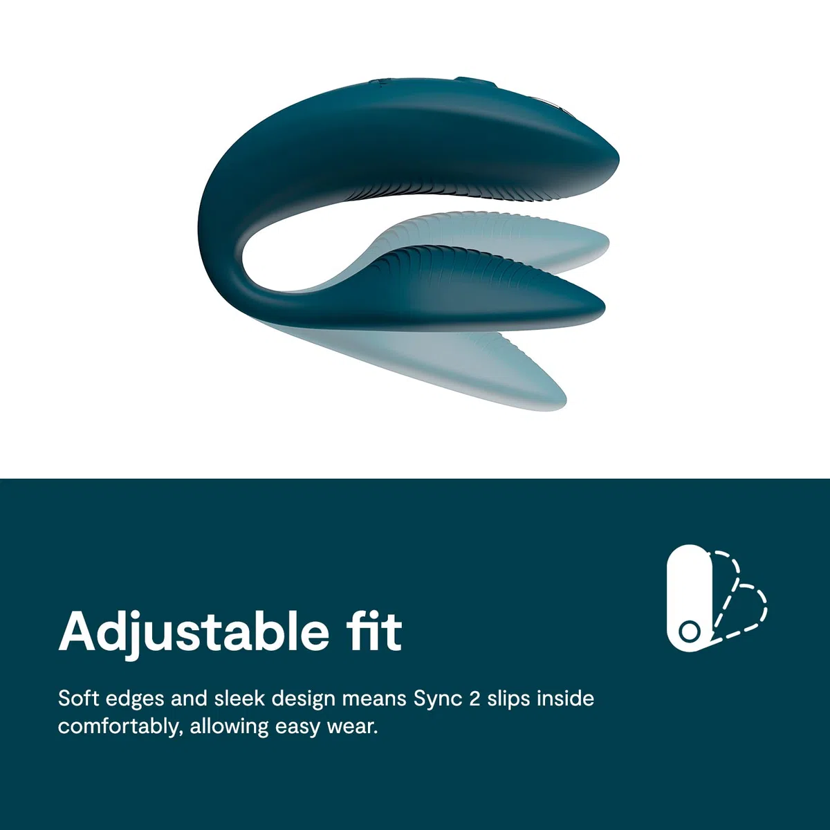 We-Vibe Sync 2 Vibrador para parejas con control por mando - Juguete sexual vibrante - Estimulación del punto G y del clítoris - Control por app y por mando - Para juegos sexuales de adultos - Verde
