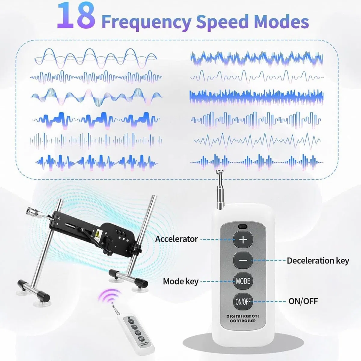 Máquina Modos de Frecuencia Múltiple Fácil de Limpiar,Kit4