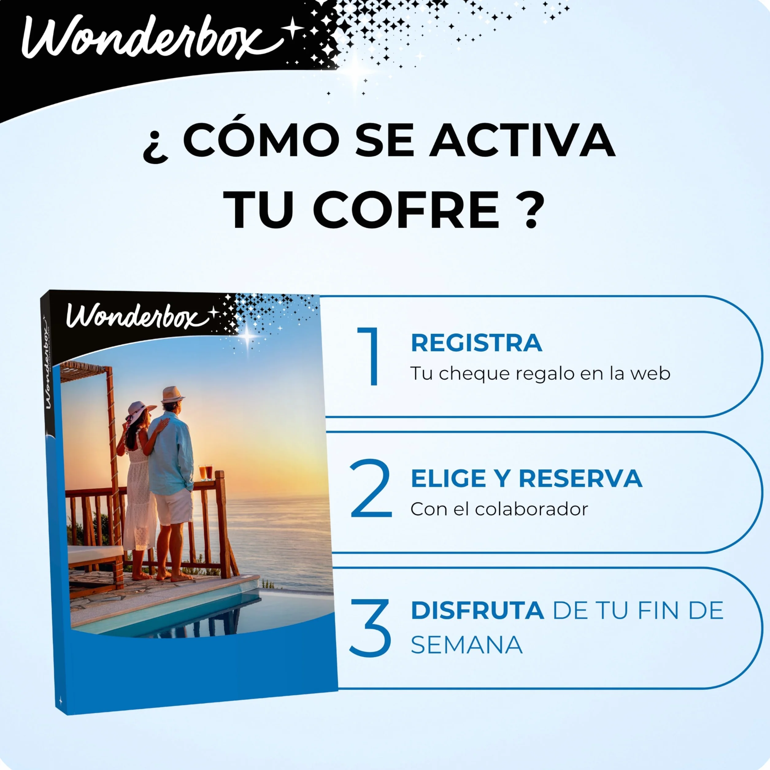 WONDERBOX - Caja Regalo - Escapada en Pareja - Una Estancia en hoteles románticos, masías, hospederías, Casas Rurales en la montaña - Ideas Regalo Pareja Original