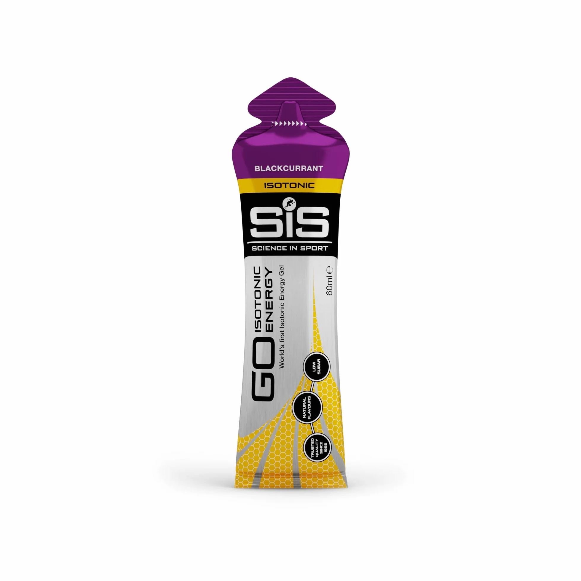 Science in Sport GO Isotonic Energy Gel Grosella negra 30x60ml Vegano 22g carbohidratos