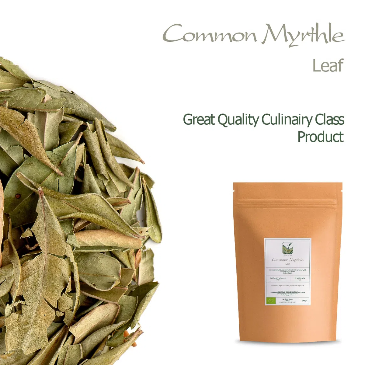 Myrthle Secó Hoja Hierbas - Hojas Sueltas De Myrthle Común