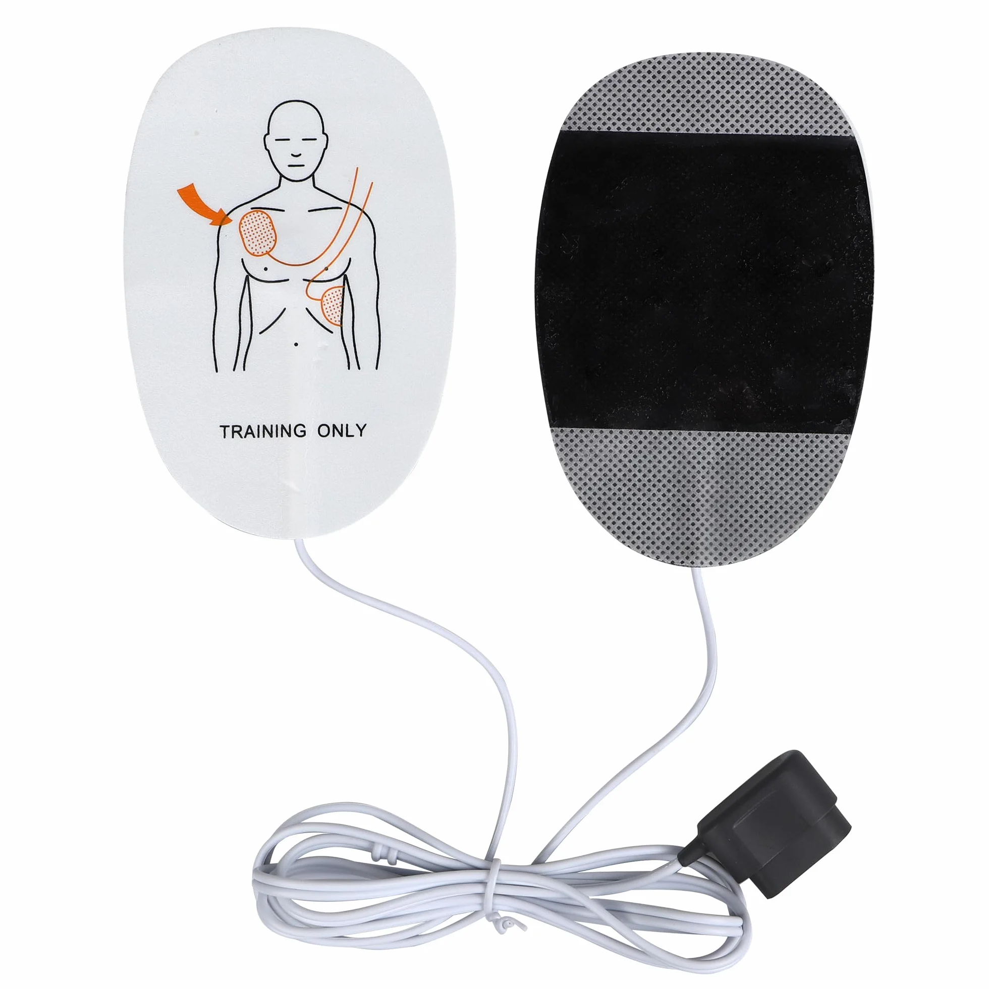 Almohadillas de electrodos de entrenamiento para DEA XFT-120G para adultos, repuesto para desfibrilación (paquete de 1)