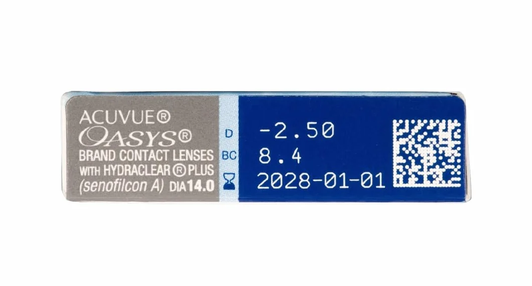 ACUVUE® OASYS with HYDRACLEAR® PLUS - Reemplazo Quincenal - protección UV - 12 lentes