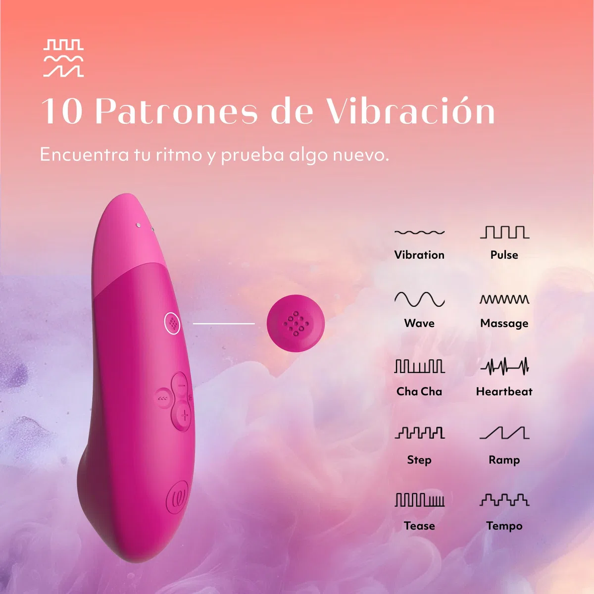 Womanizer Enhance Succionador de clítoris femenino 2 en 1 | Vibrador mujer con Succión para el Clítoris | Juguetes eróticos para pareja sexuales | Impermeable y Recargable | Rosa
