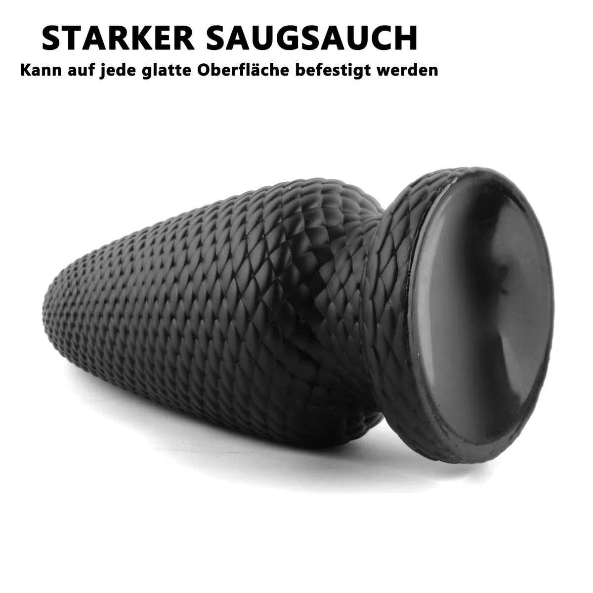 BDSMAGE - Tapón anal de 18,8 cm para mujeres y hombres, consolador anal con ventosa, tapón anal grande, juguete sexual, juguetes anales, juguetes sexuales para parejas, sexo extremo