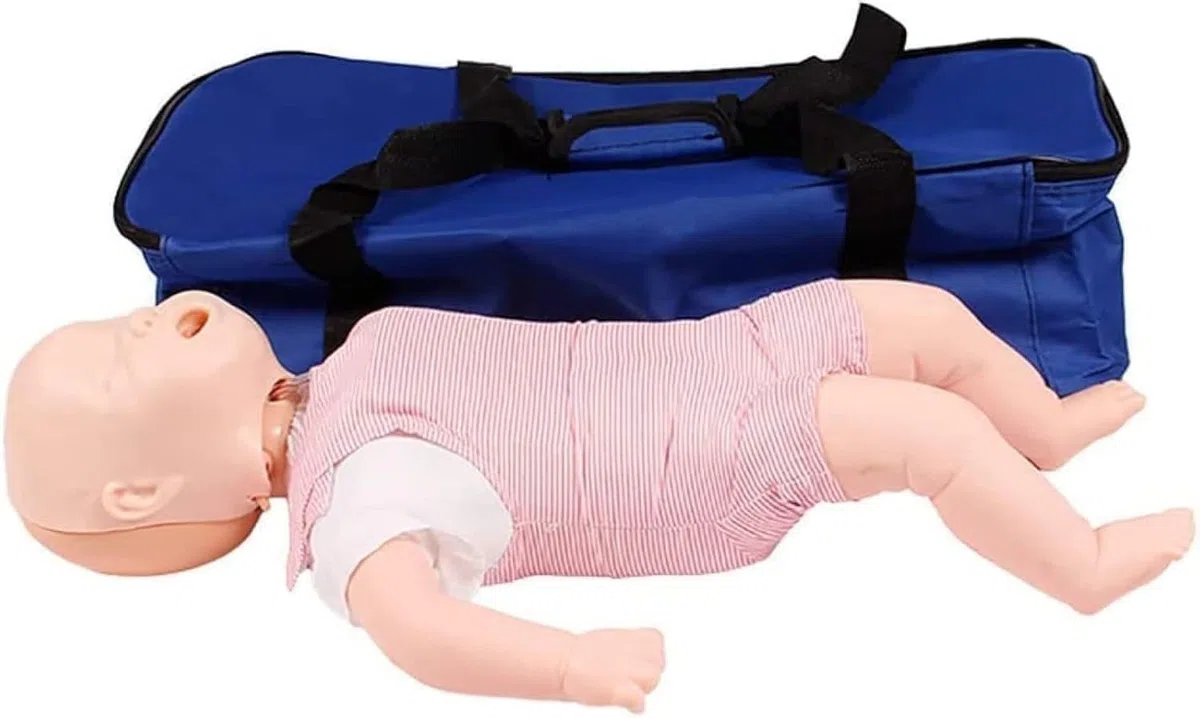 Modelo De Reanimación Cardiopulmonar, Modelo De Primeros Auxilios Para Bebés Entrenamiento De Asfixia Bebés Muñeca Maniquí De RCP Profesional Avanzado Con Maniquí De Entrenamiento De Bolsa O Ayuda