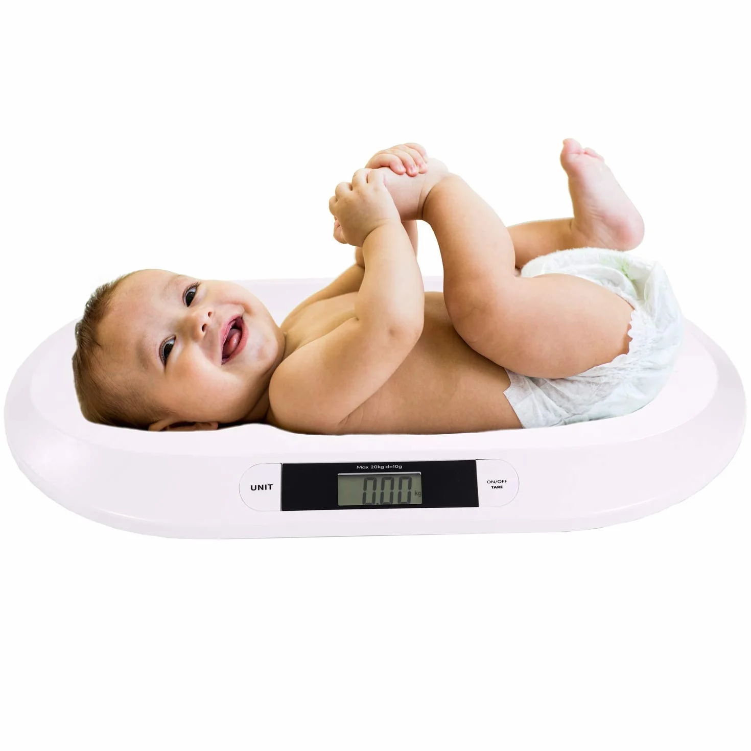 Belko Báscula digital plana para bebés 20 kg báscula de lactancia para niños