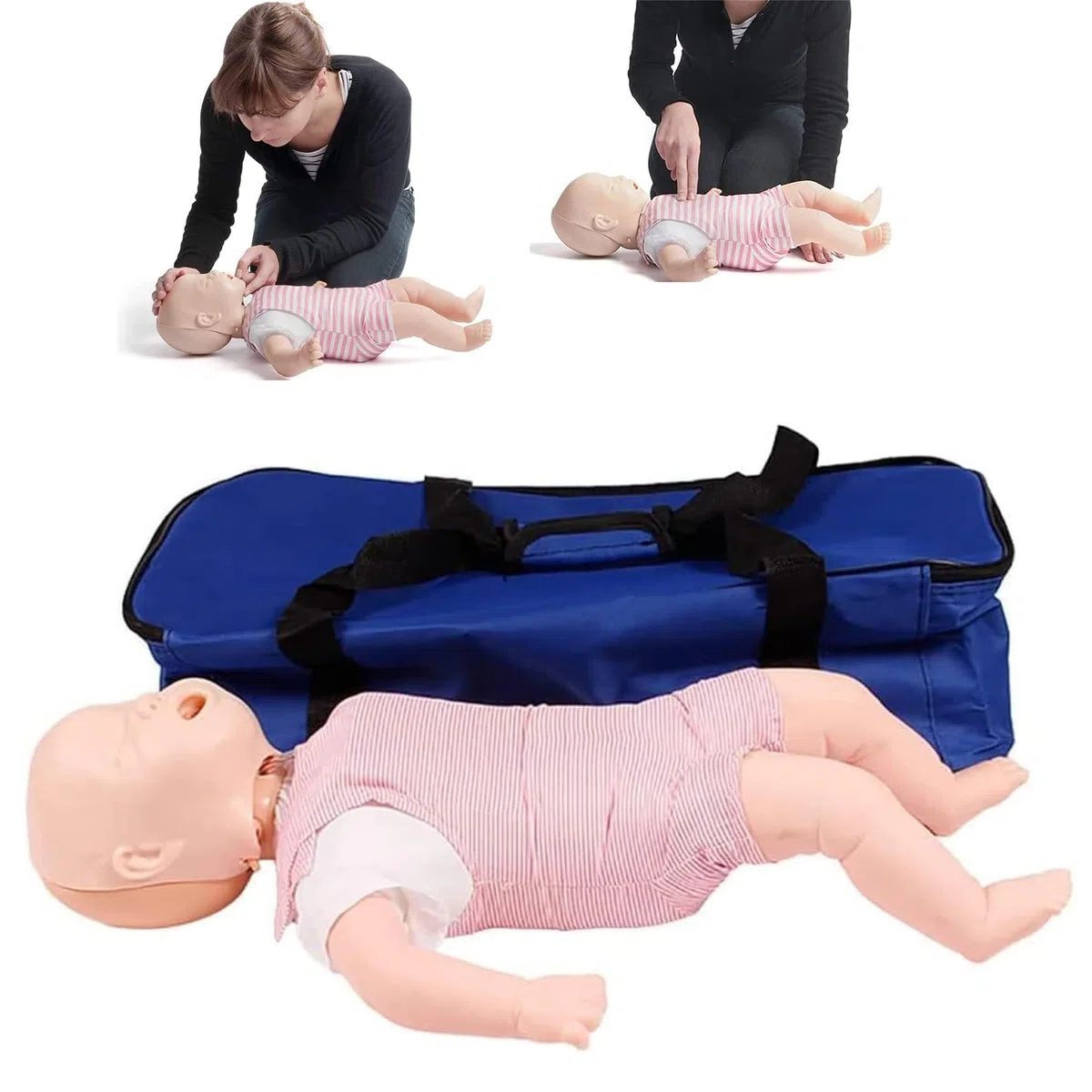 Modelo De Primeros Auxilios Para Bebés,Entrenamiento De Asfixia Bebés Muñeca,Maniquí RCP para Entrenamiento,Modelo De Reanimación Cardiopulmonar, para capacitación en hospitales y Escolares