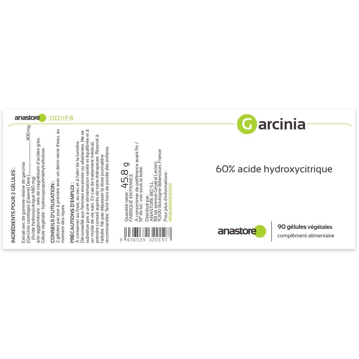 Garcinia Cambogia 400 mg 360 cápsulas Oferta 3+1 Gratis Cardiovascular Peso Adelgazamiento Corta-hambre