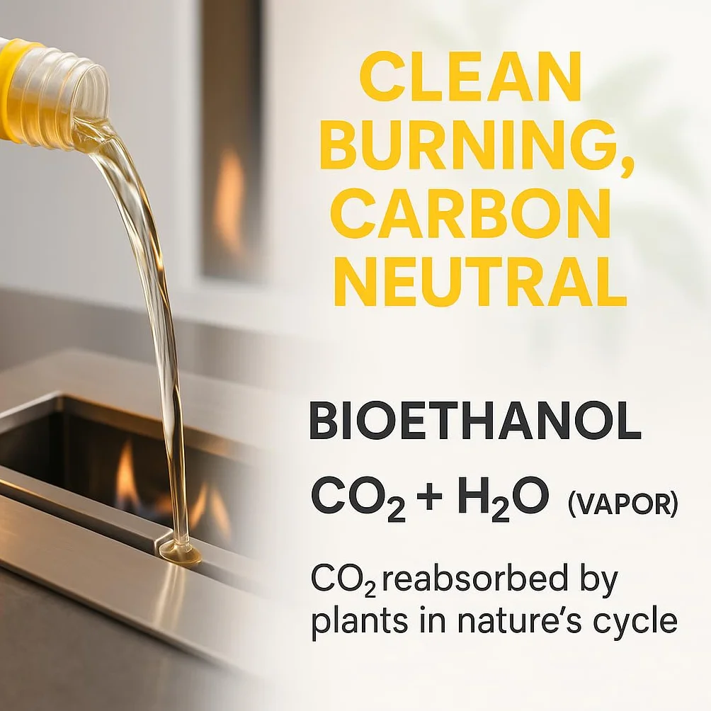 GiDeli Bioetanol - 3 x 10 l de aroma de coco 96,6% etanol para chimeneas interiores y exteriores, sin humo ni hollín, de maíz y remolacha azucarera