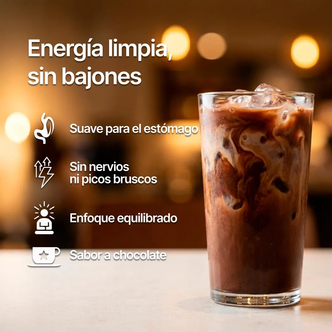 Cacao con Hongos Adaptógenos 7 en 1 – Melena de León, Cordyceps, Reishi, Chaga, Maitake, Ashwagandha y Maca – Energía Natural, Enfoque Mental y Bienestar Diario – 30 Raciones