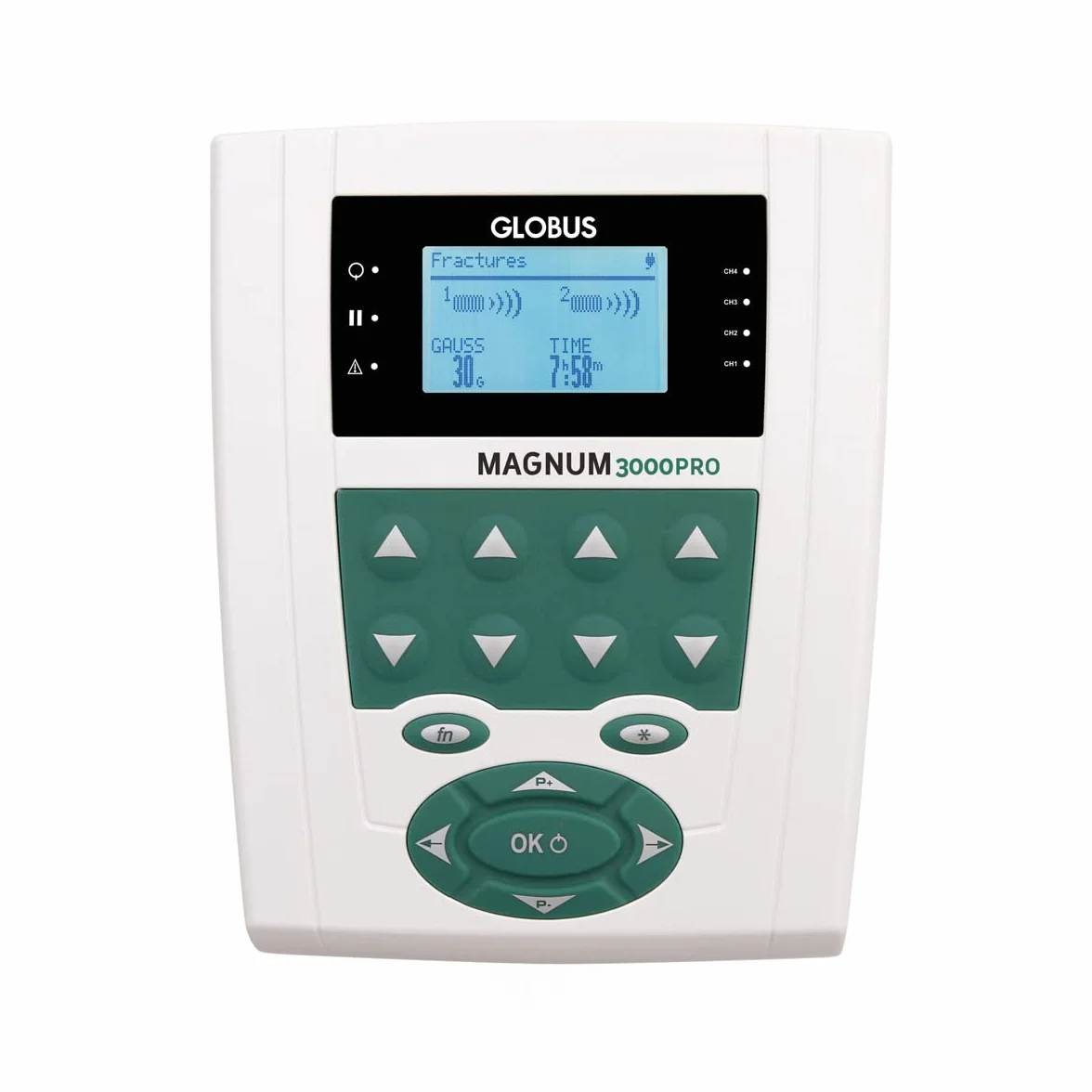 GLOBUS | Magnum 3000 Pro, Magnetoterapia Profesional 400 Gauss de Potencia, 70 Programas Certificados, para el Tratamiento de Enfermedades Osteoarticulares y Recuperación tras Operaciones Ortopédicas