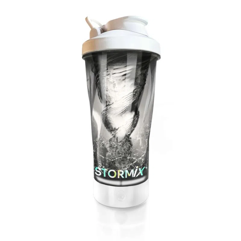 STORMIX – Mezclador de Proteinas eléctrica | Textura untuosa | Preparación homogénea para proteínas, pre workout | Capacidad 700 ml | Tritan & ABS, sin BPA | Bajo volumen sonoro | Recargable USB