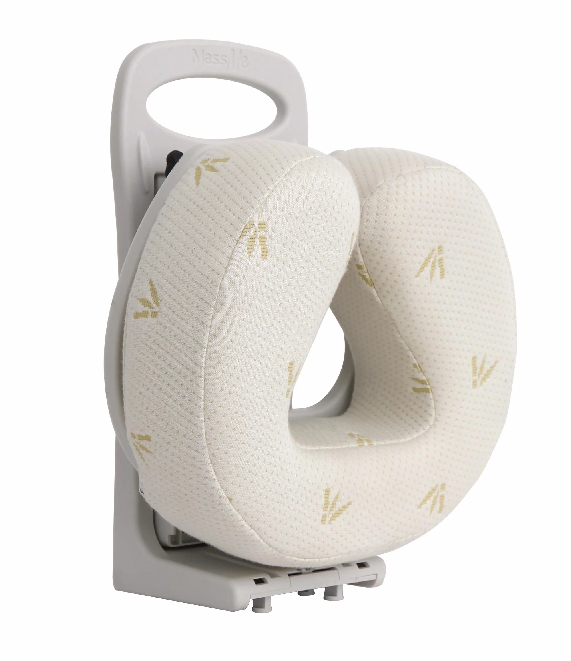 Reposacabezas de Masaje Ergonómico, Regulable en Altura e Inclinación, Cojín con Memoria de 8 cm, Plegable
