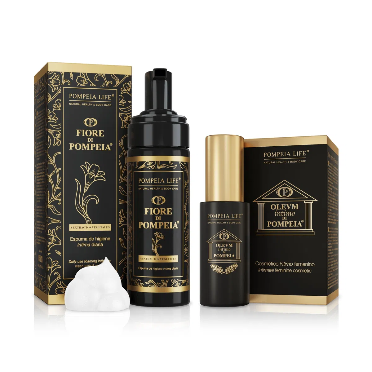 Ritual Diario de Salud íntima de Pompeia Life (Olevm íntimo di Pompeia 50ml + Fiore di Pompeia 140ml)