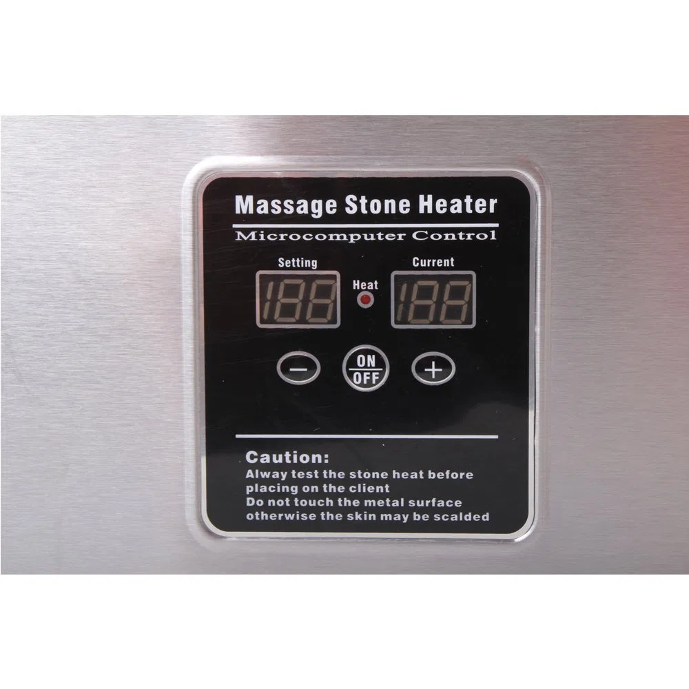 Hot Stone - Masajeador térmico (18 L, incluye 64 piedras) | Juego completo que incluye 64 piedras