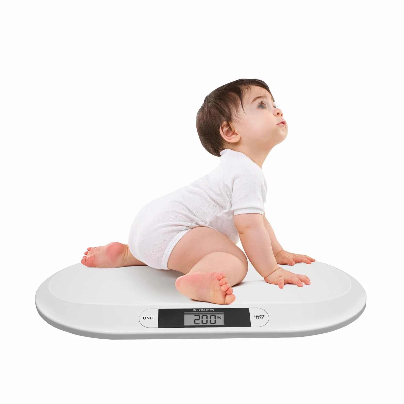 Báscula digital inteligente para bebé, gatos y animales pequeños, hasta 44 libras, con apagado automático, 3 unidades