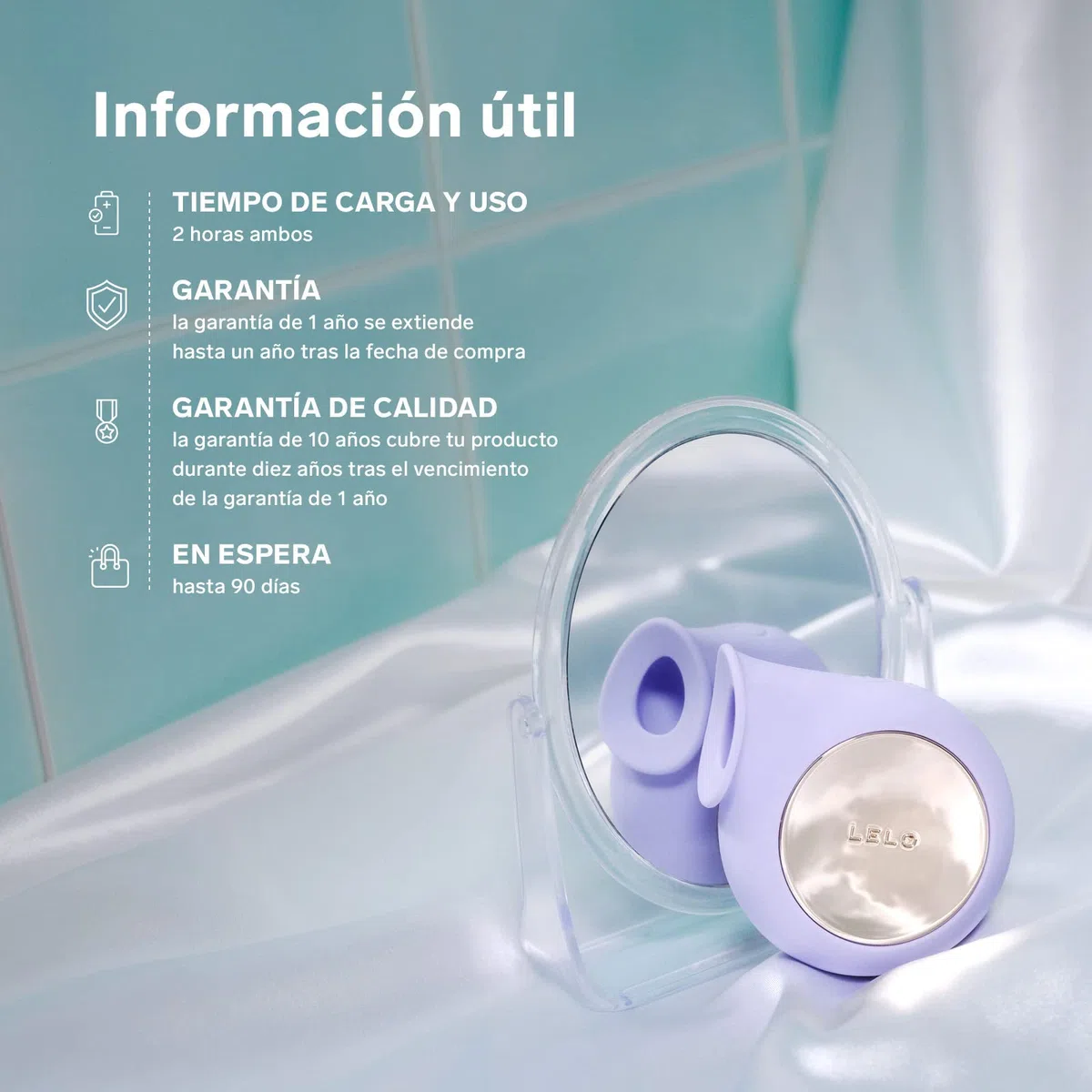 LELO SILA Succionador de Clítoris con Pulsos Sónicos, Vibrador Esencial para Cualquier Mujer. Juguete Sexual Femenino, Sumergible y Recargable por USB (Lilac)