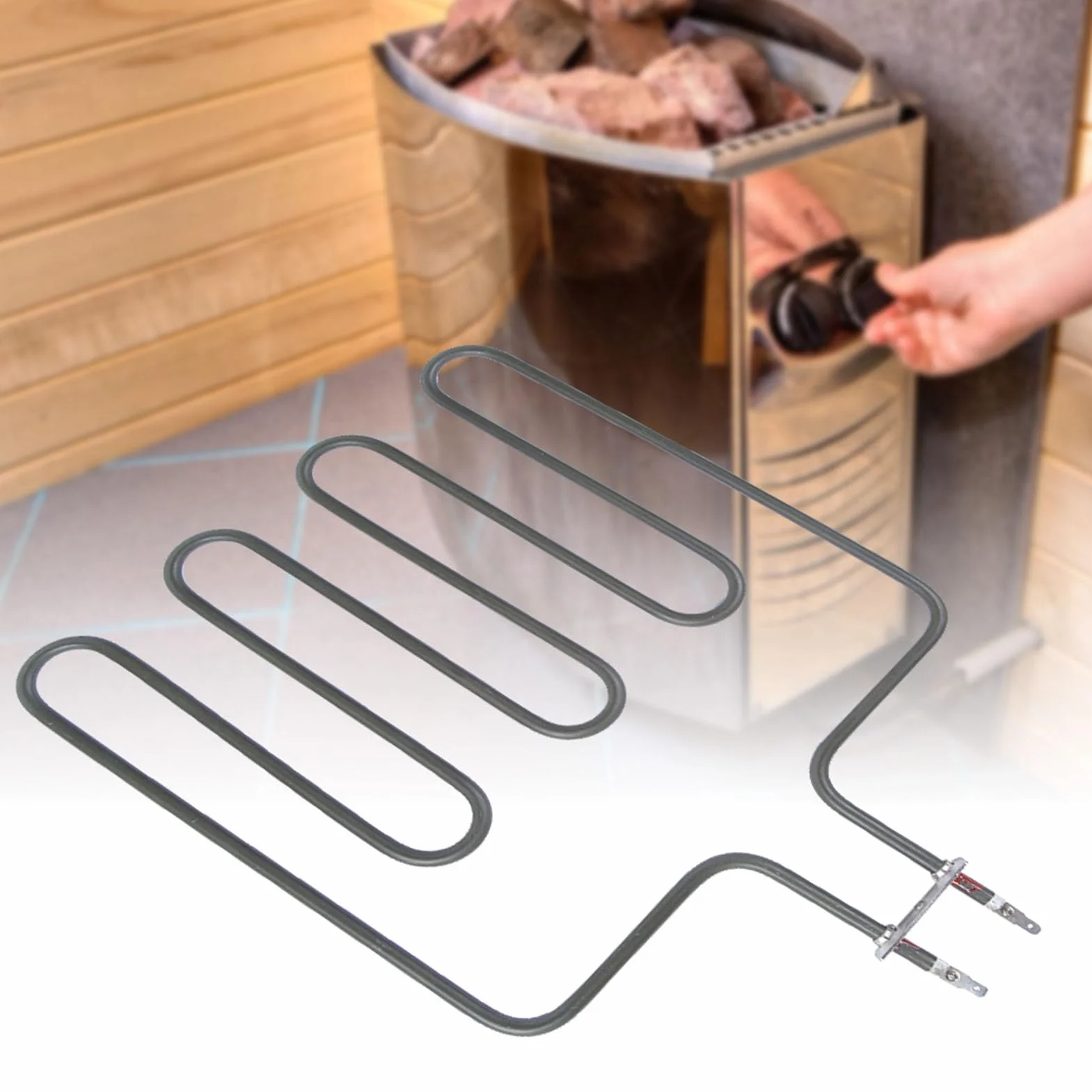 Greensen Elemento Calefactor Eléctrico para Estufa de Sauna 1500W 2000W 3000W