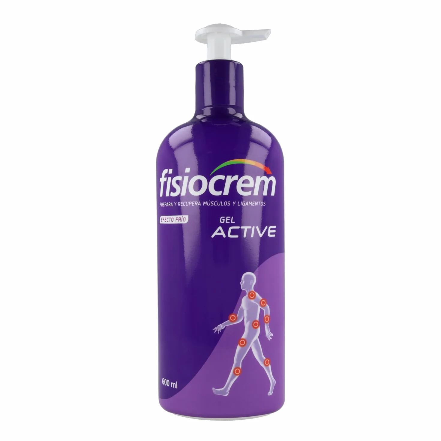 FISIOCREM GEL ACTIVE 600ml Crema Masaje Músculos y Ligamentos con Melaleuca, Árnica, Hypericum, Calendula