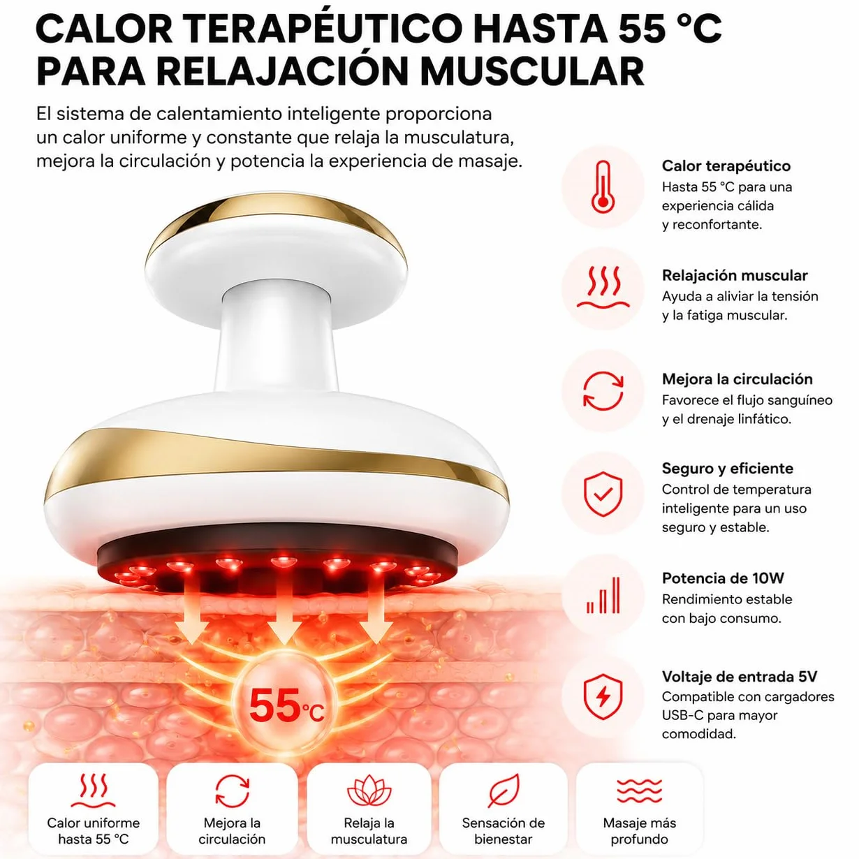JABO Masajeador Anticelulitico Profesional Reafirmante Corporal Vacumterapia