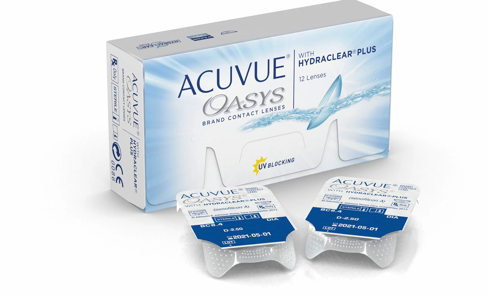 ACUVUE® OASYS with HYDRACLEAR® PLUS - Reemplazo Quincenal - protección UV - 12 lentes