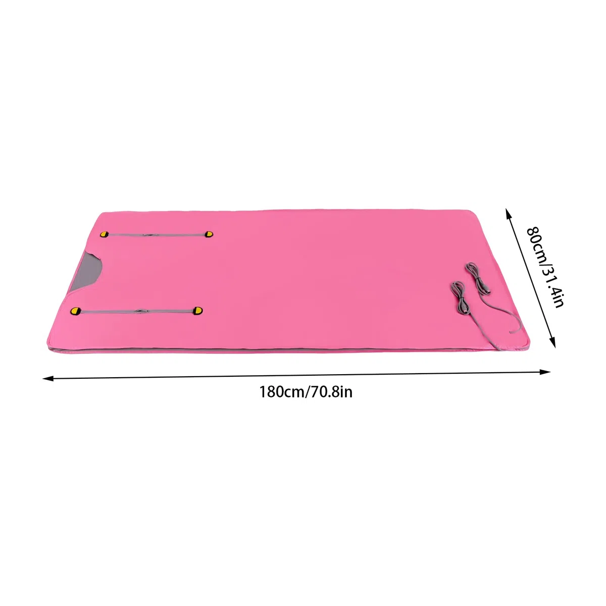 Manta de sauna por infrarrojos, 180 x 80 cm, con mando a distancia de 2 zonas, saco de sauna, manta moldeadora corporal, terapia de desintoxicación profesional para sauna doméstica, 650 W