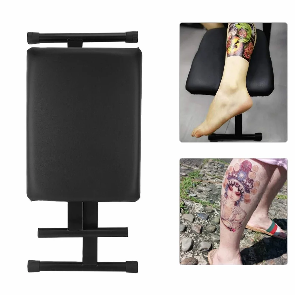 Taburete Plegable Altura Ajustable para Tatuaje 47-52 cm Cojín Grueso