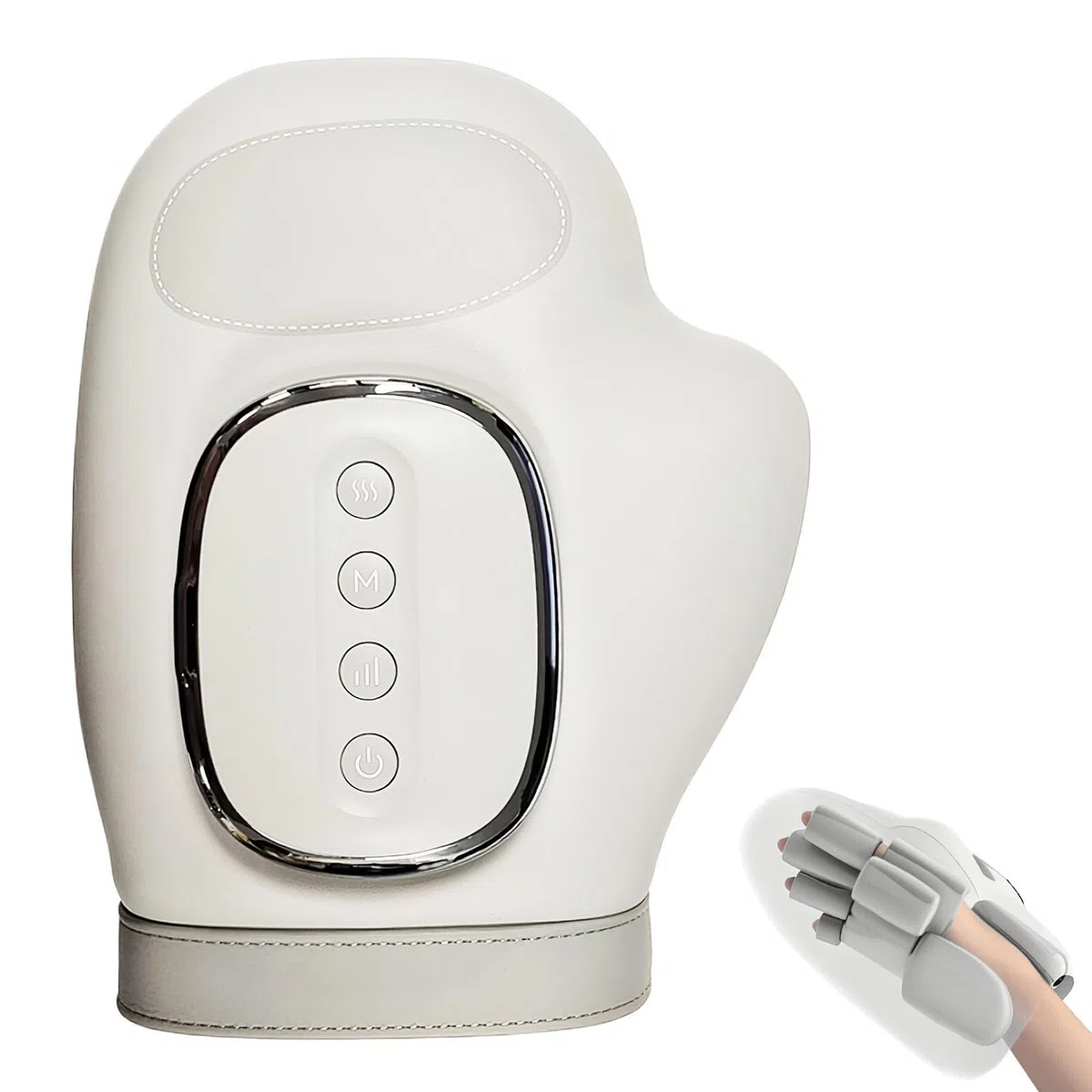 Masajeador de mano con compresión y calentamiento, masajeador de mano inalámbrico USB, 3 modos de masaje, masajeador de mano, para aliviar la artritis, enfermedades de las manos, regalos para