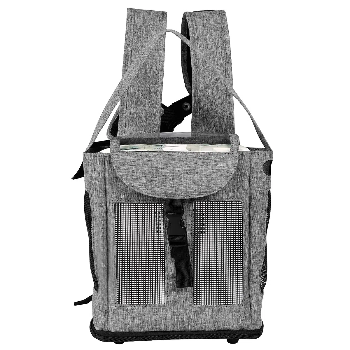 Mochila para dispositivo de oxígeno,mochila portátil con concentrador de oxígeno,bolsa de viaje para dispositivo móvil de oxígeno con correa,mochila de oxígeno compatible con Inogen One (Grigio)