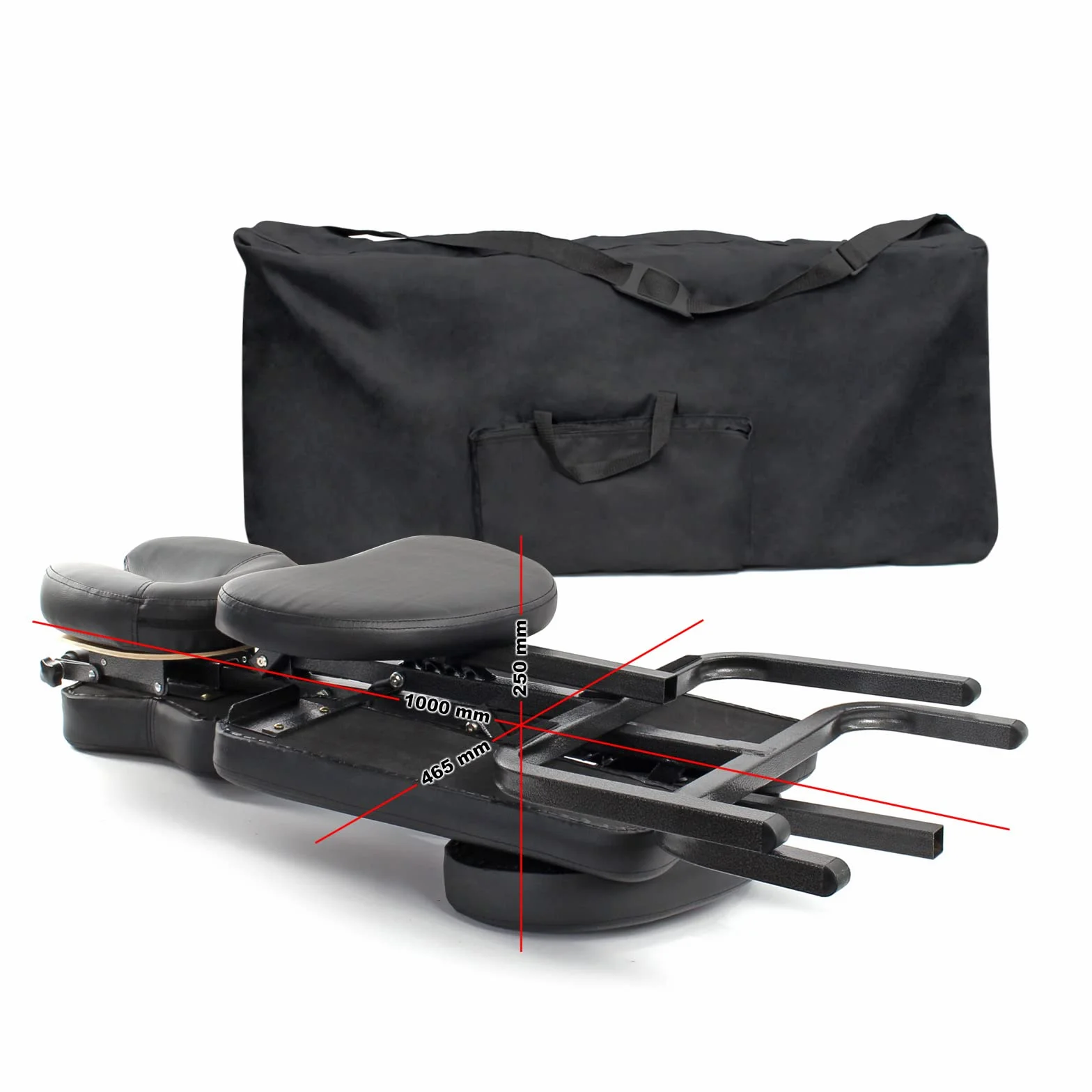 Silla de Masaje Plegable 200kg Reposacabezas Accesorio Fisioterapia