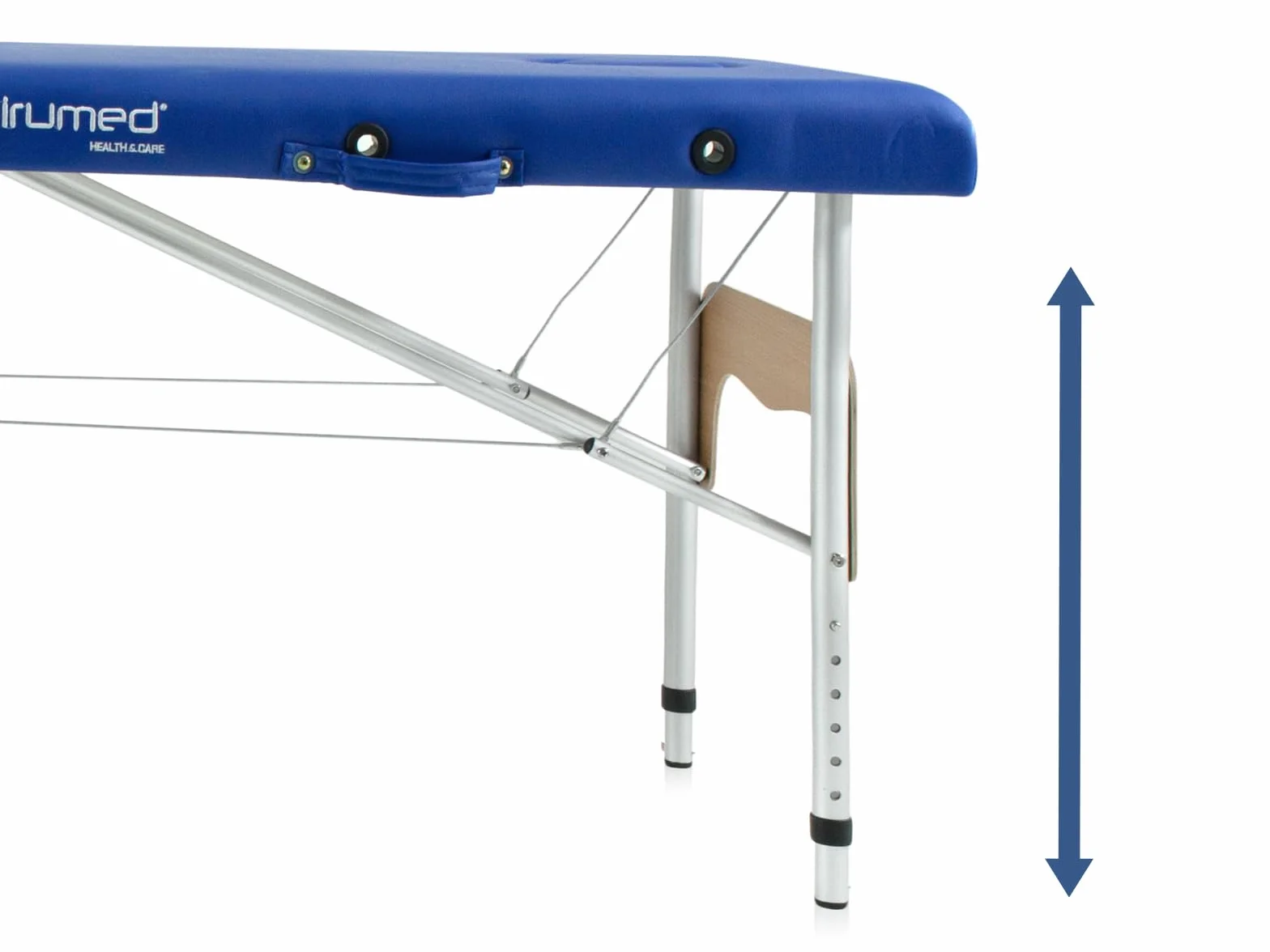 QUIRUMED Camilla de Masaje Plegable de Aluminio 180 x 60 cm Negro Polipiel Portátil Ligera Cabezal extraíble Orificio Facial Altura Regulable 120 kg