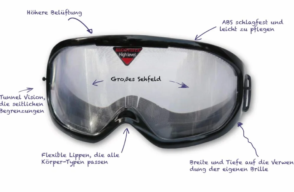 Gafas de simulación Alcohol, Tasa 1,0 a 1,7 gr/l, visión Noche