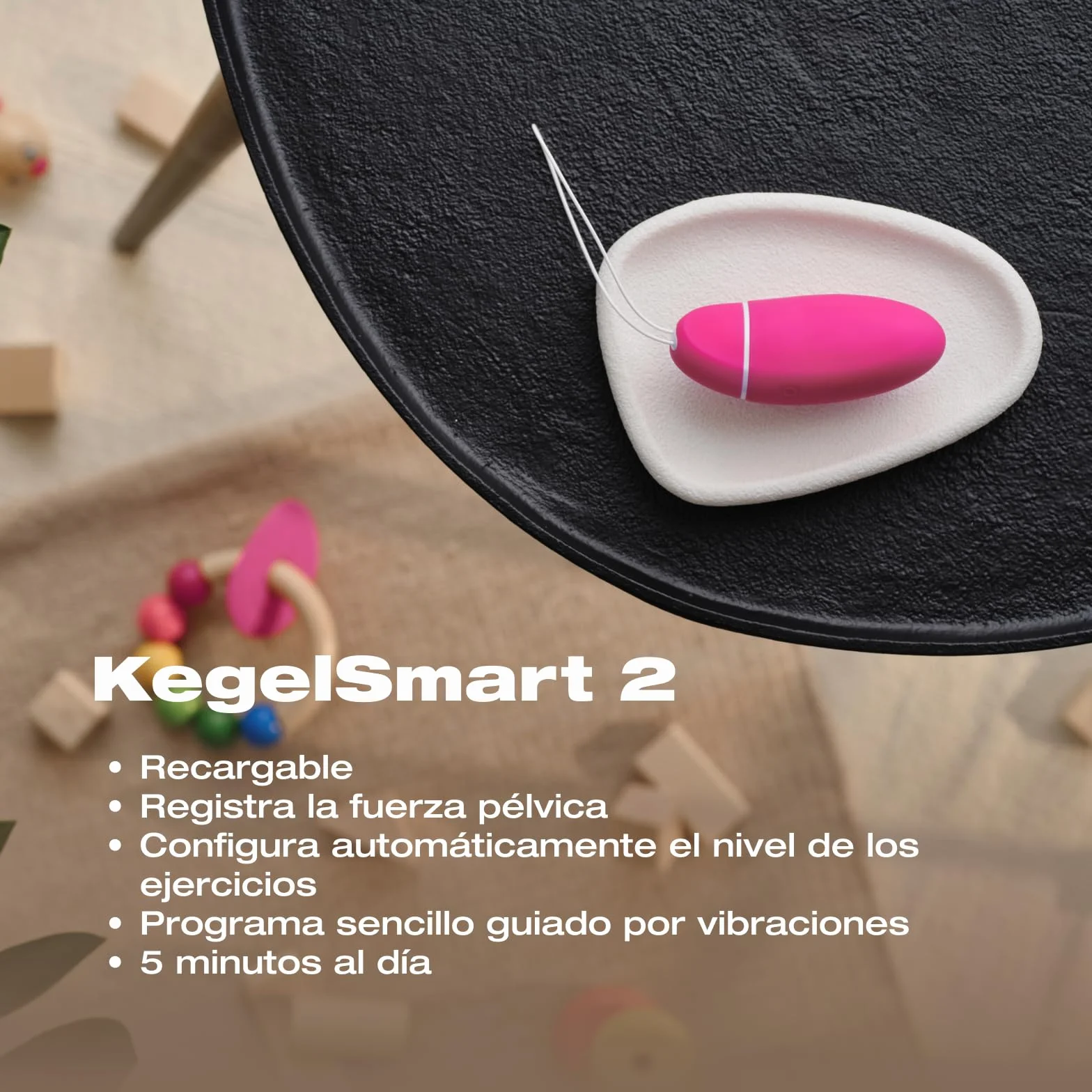 INTIMINA KegelSmart 2: Ejercitador de Suelo Pélvico para Mujeres, Bolas Chinas