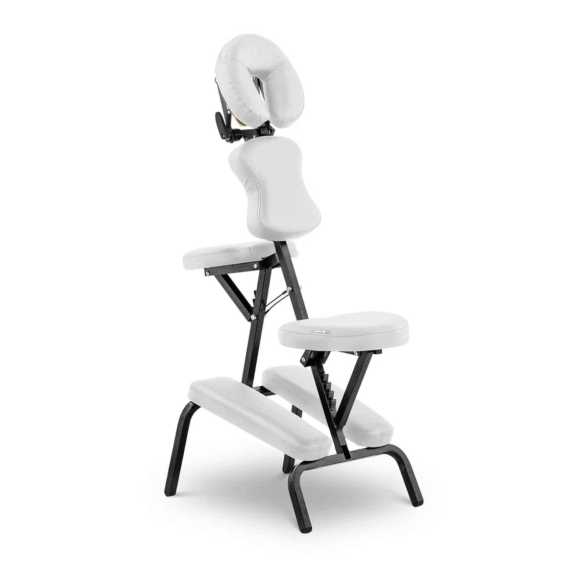 physa Silla De Masaje Plegable Sillón De Cosmética MONTPELLIER WHITE (Estructura de acero, Tapicería en PVC, Hasta 160 kg, Blanco)