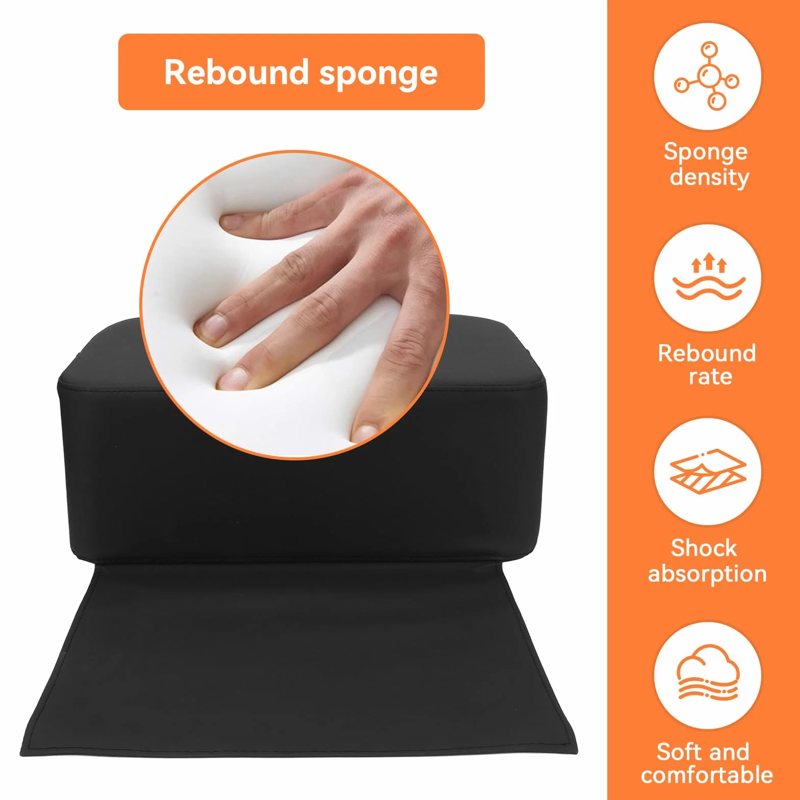 Cojín De Asiento Elevador De Salón, Cuero PU Impermeable, Equipo De Peluquería Para Corte De Pelo
