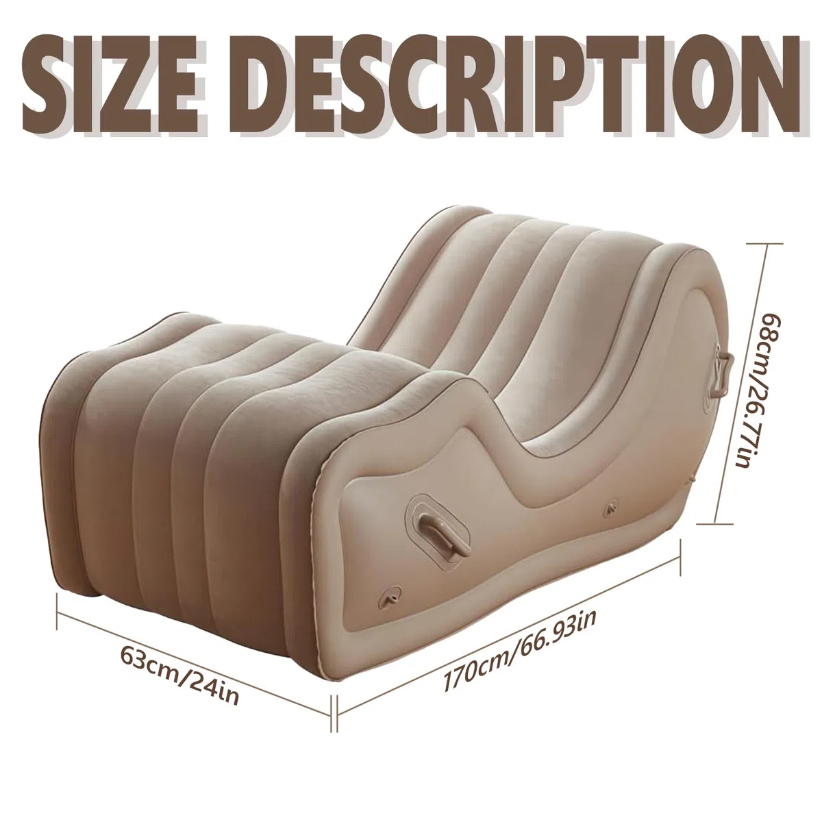Sofá Sexual Inflable con Bomba Eléctrica Automática – Muebles BDSM & Bondage para Parejas – Cojín de Posicionamiento/Rampa de Cama Erótica – Juegos SM para Adultos Mujeres & Hombres