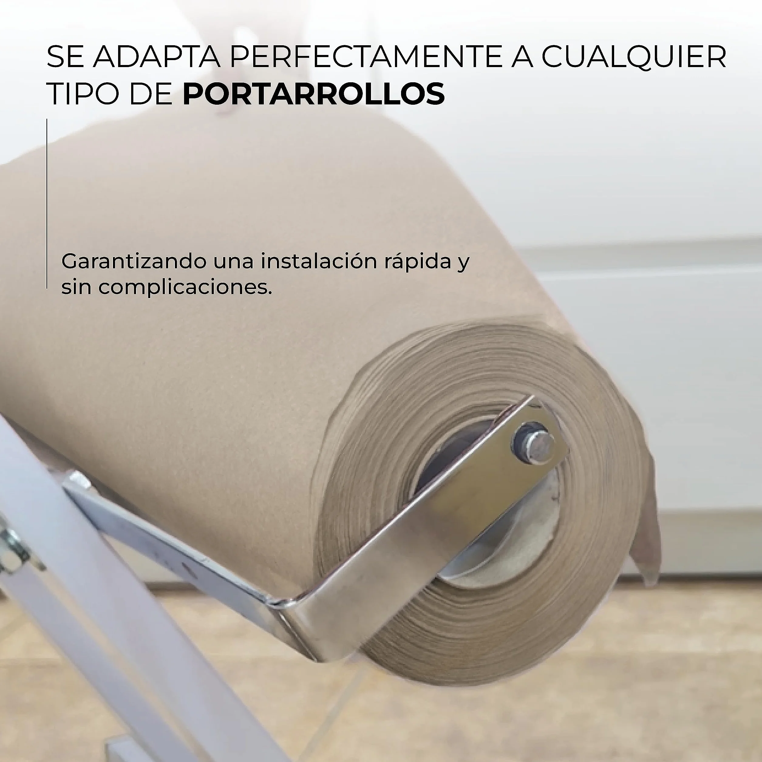 Papel Camilla Natural 60 cm x 60 m | Papel Camilla Masaje Natural (6 Rollos, Sin Precorte)