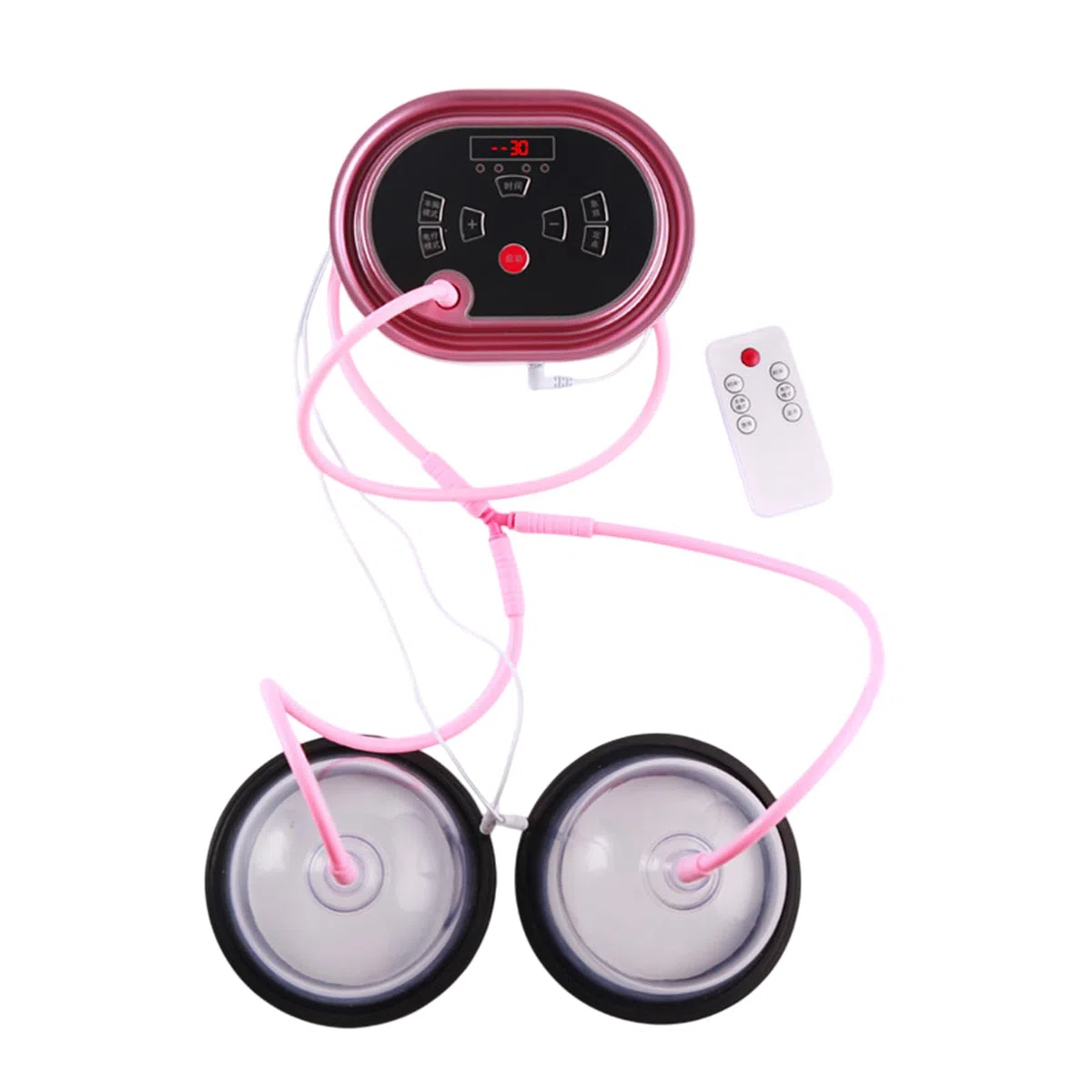 Buhelyc Masajeador eléctrico de Senos Estimulador De Aumento De Pecho Masajeador De Senos Inalámbrico para Levantamiento de Pecho(Size:d)