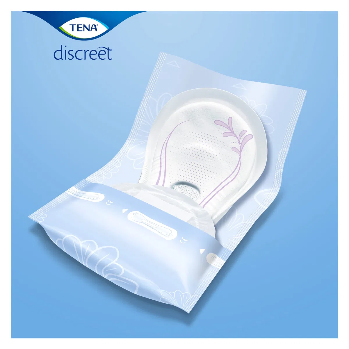 TENA Lady Discreet Extra Plus, 96 almohadillas de incontinencia (16 x 6 paquetes) envasadas individualmente para mujeres con debilidad de la vejiga medio-pesada, incontinencia y pérdidas