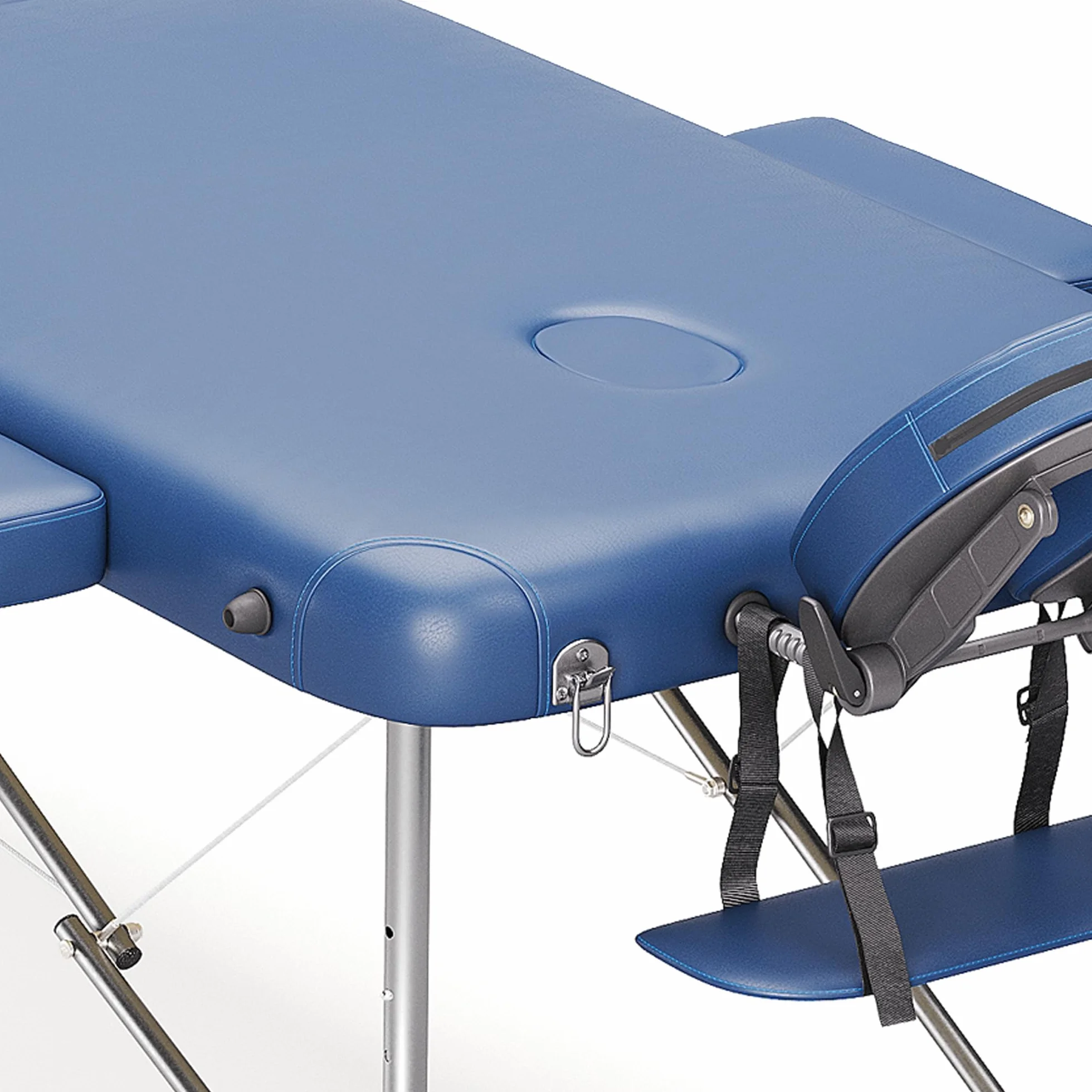 BELTOM Camilla de Masaje 3 Zonas Aluminio Portatil Plegable Azul