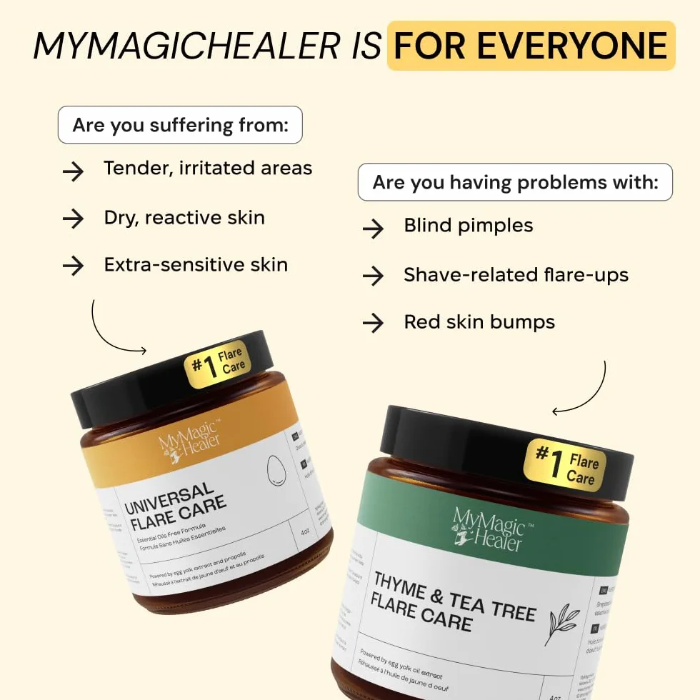 MyMagicHealer Universal Flare Care - Pomada extractora para HS, forúnculos, quistes, hemorroides, quiste pilonidal, absceso, antirozaduras, cuidado de heridas, alivio para el picor de piel con