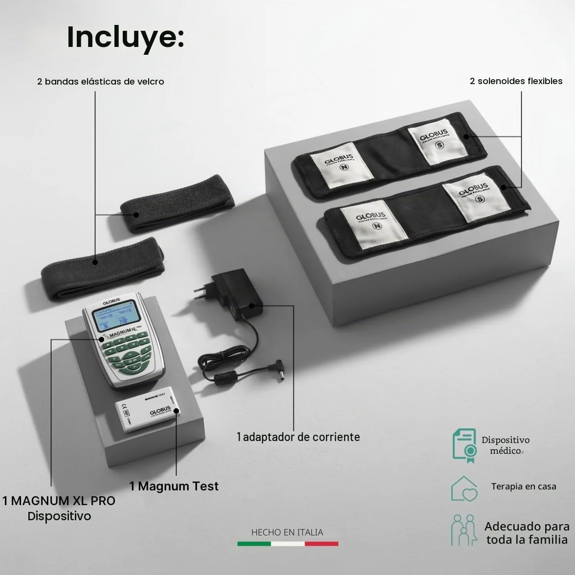 GLOBUS | Magnum XL Pro, magnetoterapia con 46 programas para Tratar trastornos osteoarticulares