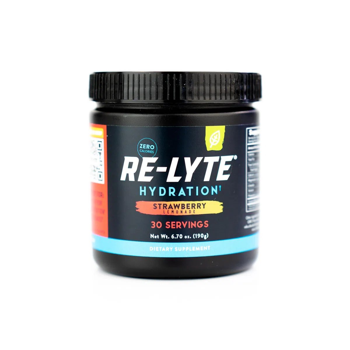 REDMOND Re-Lyte Bebida electrolítica limonada de fresa, 30 raciones, 195 g, sin azúcar, sal Redmond Real Salt