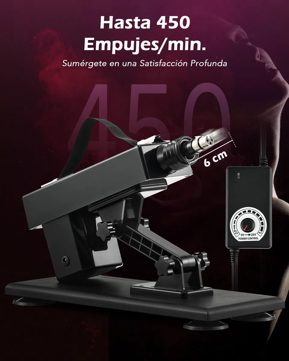 SENSUA Máquina Sexual Automática con Empuje, 5 Consoladores y 2 Barras de Extensión, Ajustable para Sexo Vaginal, Anal y Masturbación, Ideal para Mujeres, Hombres y Parejas