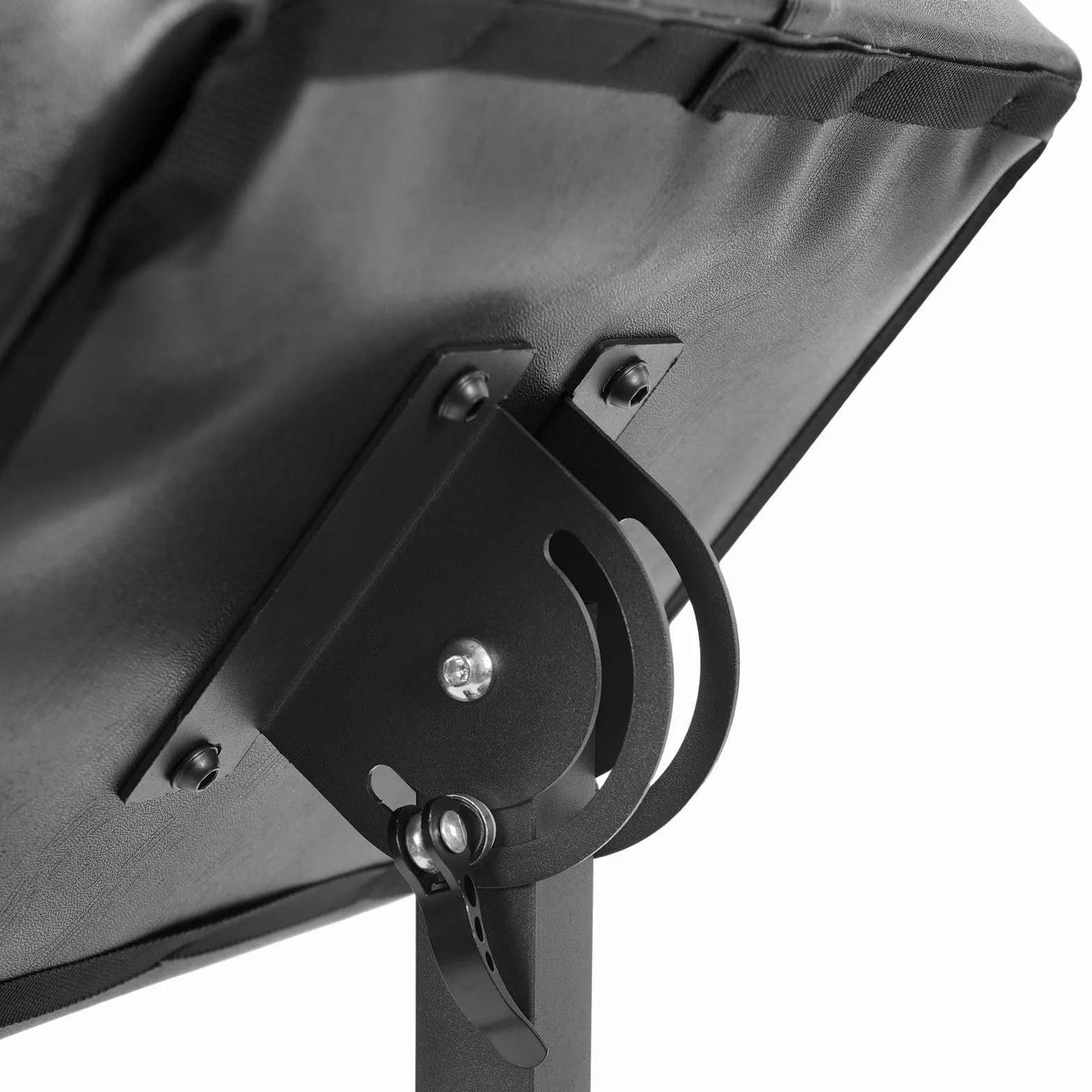 Silla de tatuaje multifunción ajustable con reposabrazos y ruedas, negra