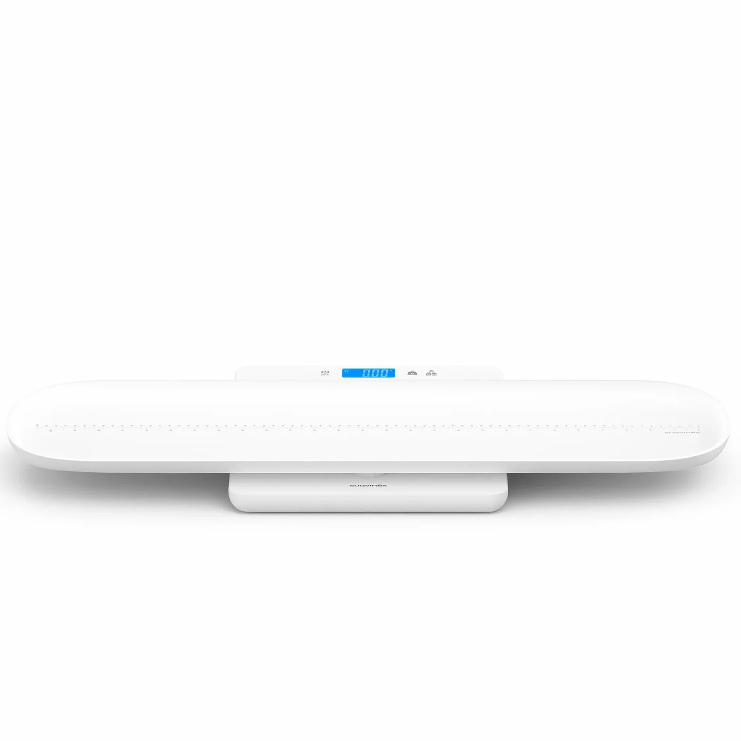Suavinex Báscula Digital para Bebés y Adultos de Gran Precisión 1-100 kg con Bandeja Desmontable Blanco